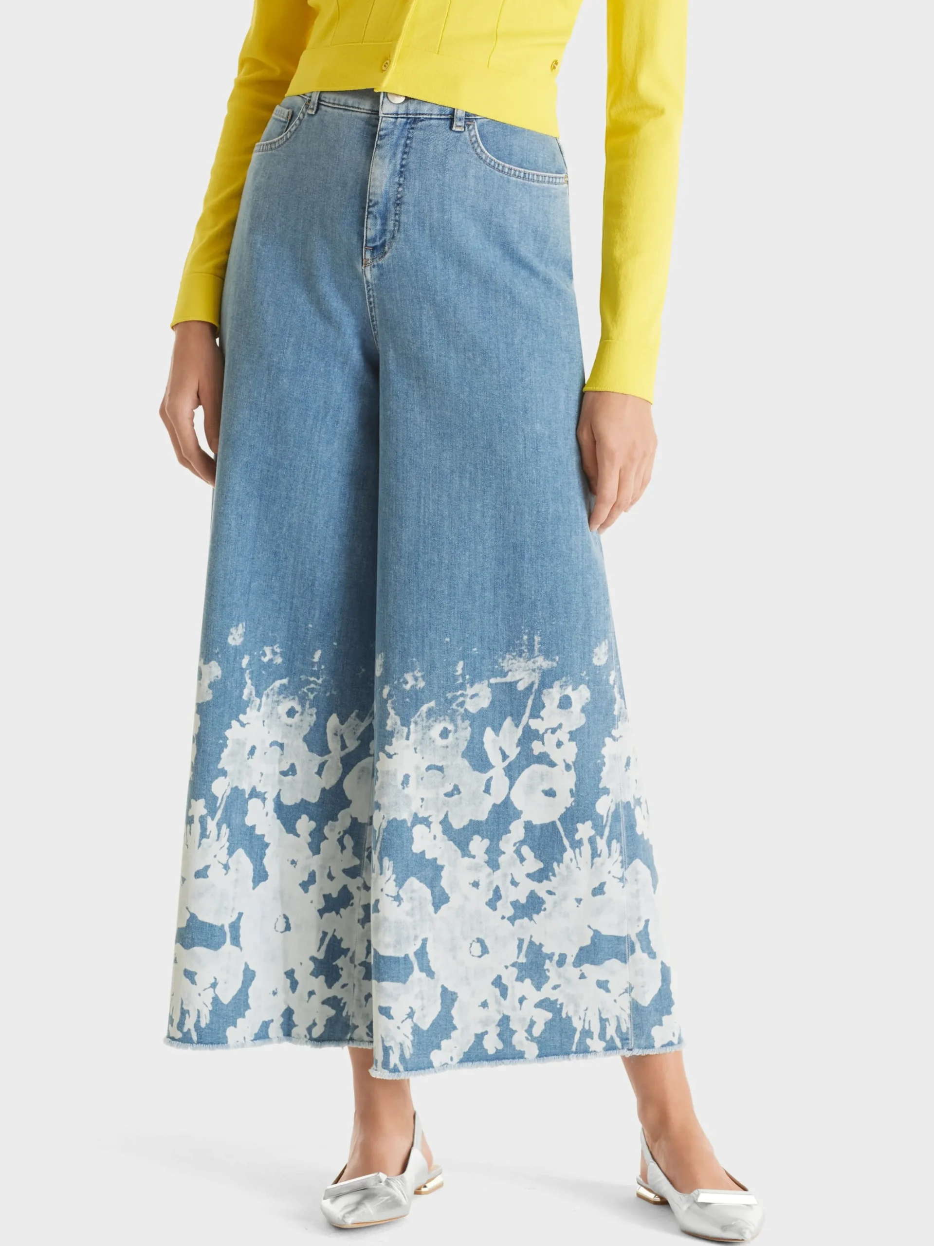 Marc Cain Jeans-"RETHINK TOGETHER" CULOTTE WAUKEE blue Denim