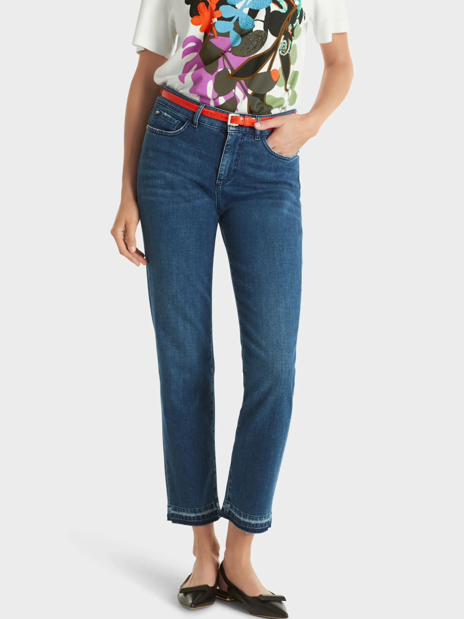 Marc Cain Jeans-"RETHINK TOGETHER" HOSE SIKAR 7/8-LANG vintage indigo