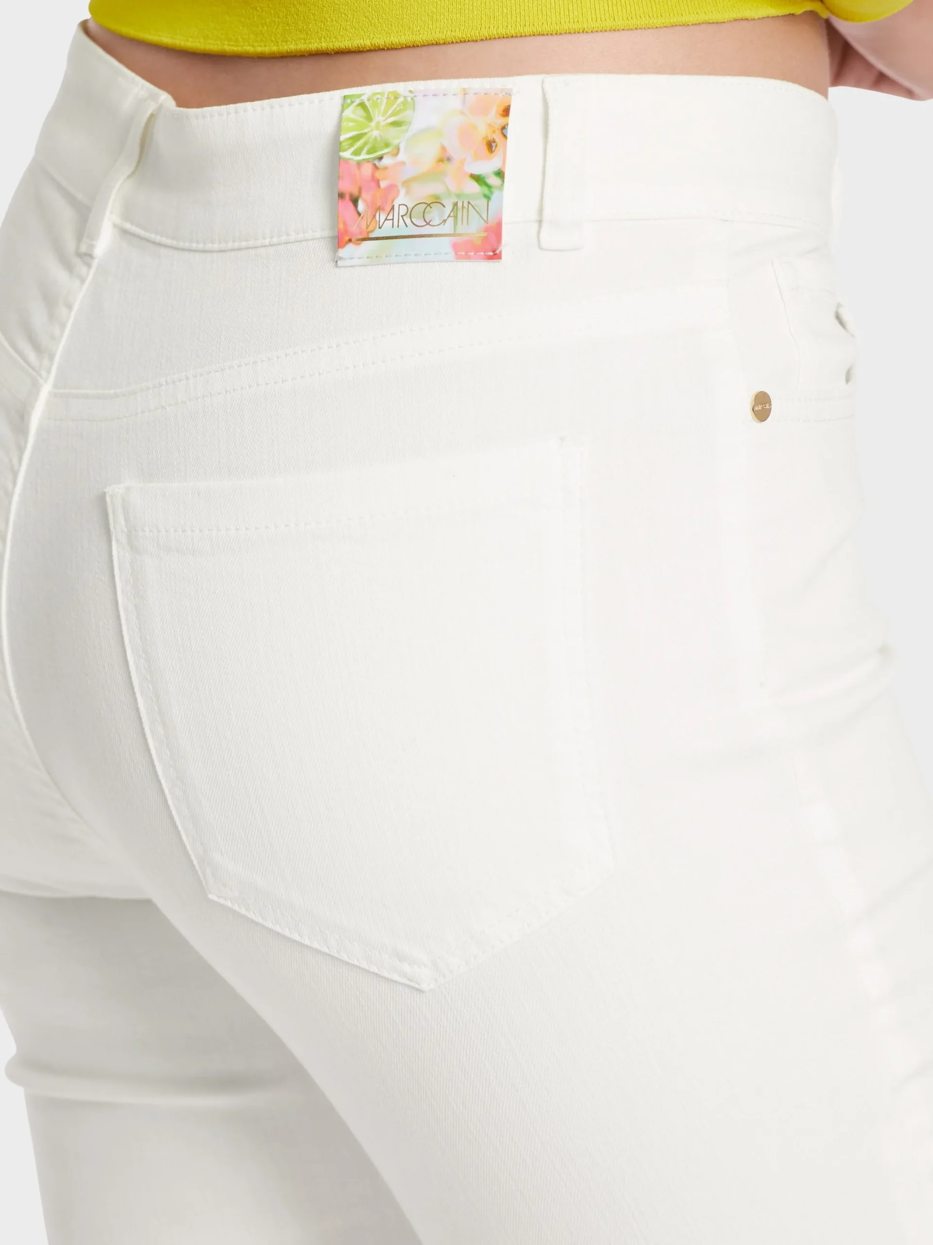 Marc Cain Jeans-"RETHINK TOGETHER" HOSE SILEA off-white