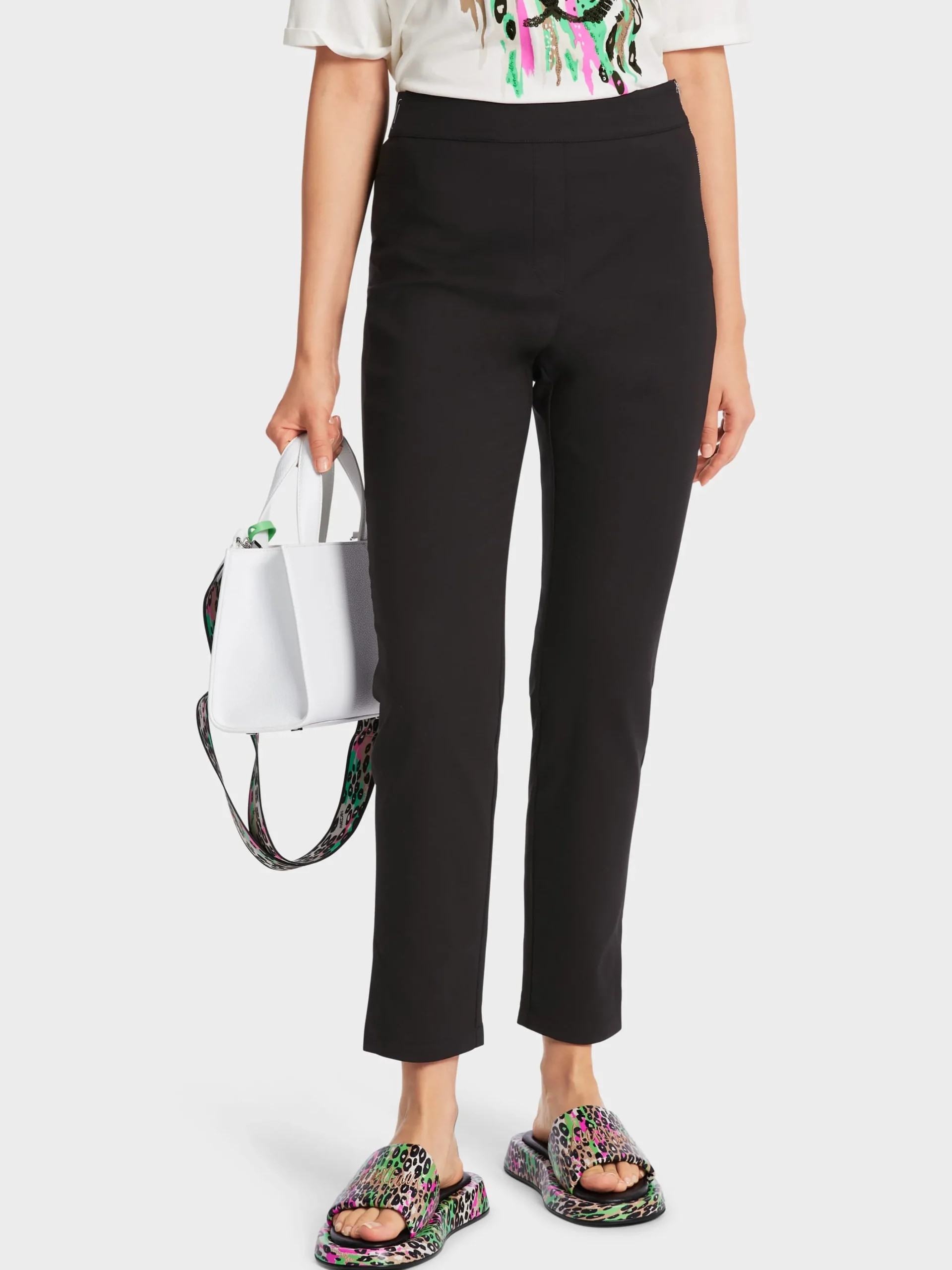 Marc Cain Hosen-"RETHINK TOGETHER" HOSE SLIVEN black