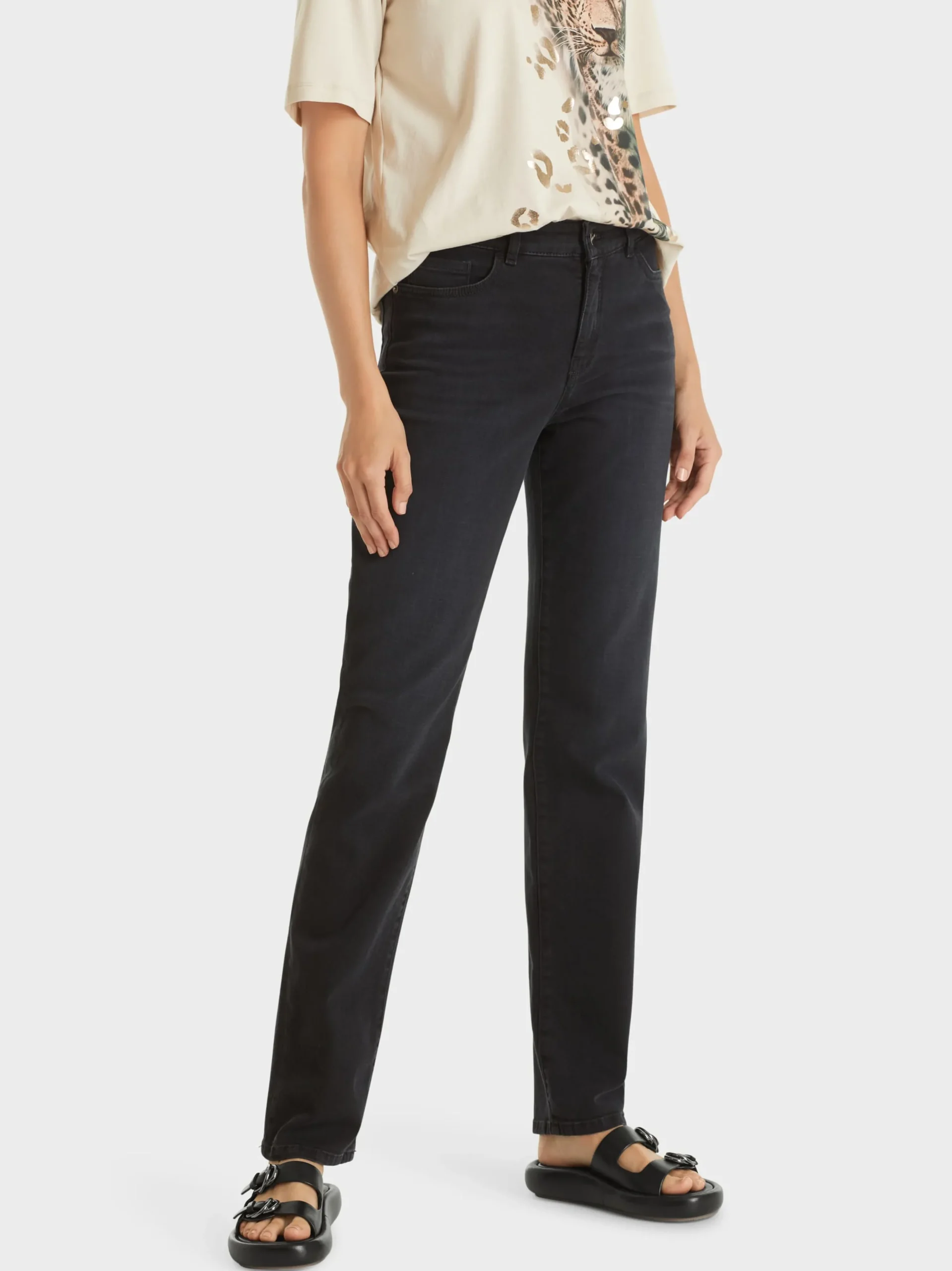 Marc Cain Jeans-"RETHINK TOGETHER" JEANS FYLI anthrazit