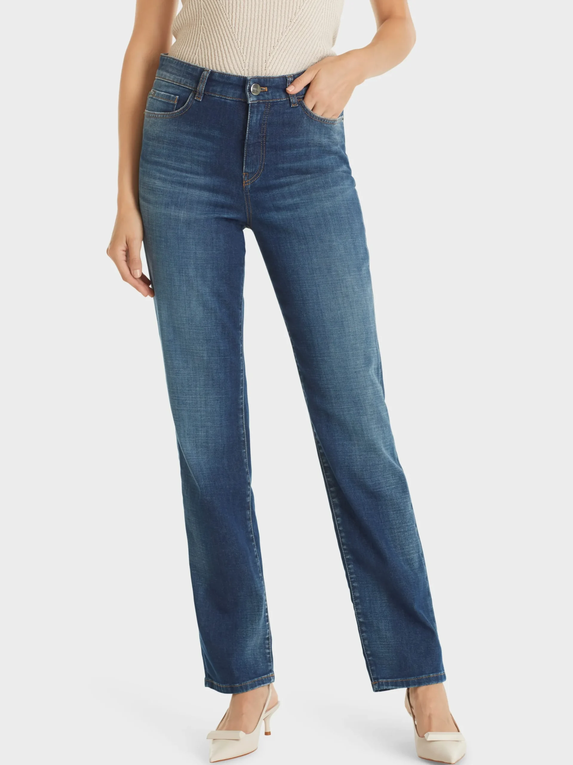 Marc Cain Jeans-"RETHINK TOGETHER" JEANS FYLI blue Denim
