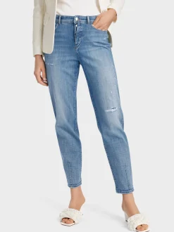 Marc Cain Jeans-“RETHINK TOGETHER” JEANS MODELL RIVNE blue Denim
