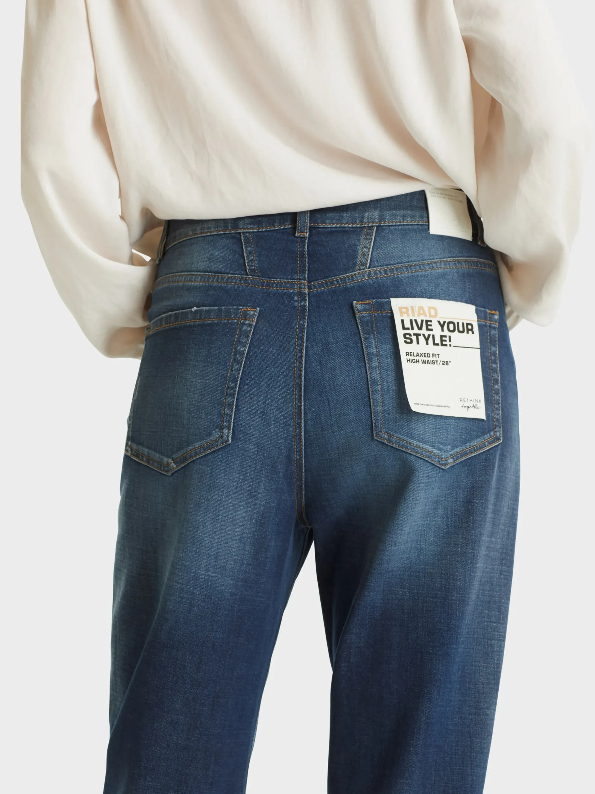 Marc Cain Jeans-"RETHINK TOGETHER" JEANS RIAD blue Denim