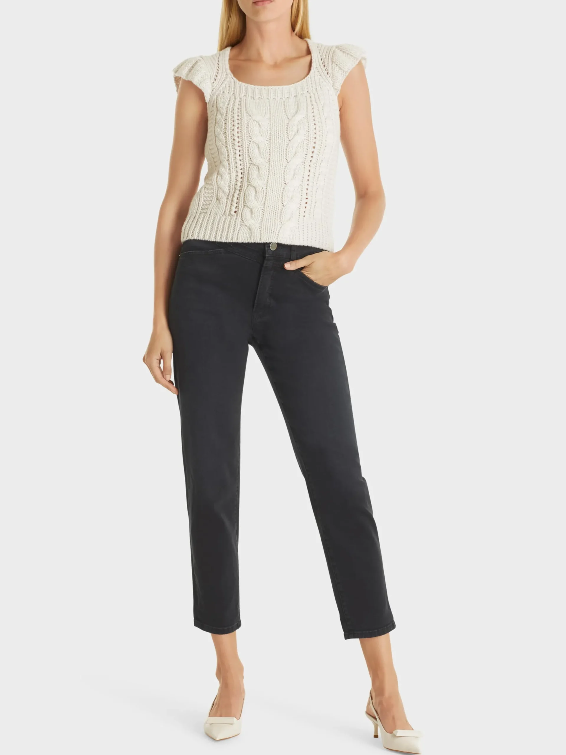 Marc Cain Jeans-"RETHINK TOGETHER" JEANS RIAD anthrazit