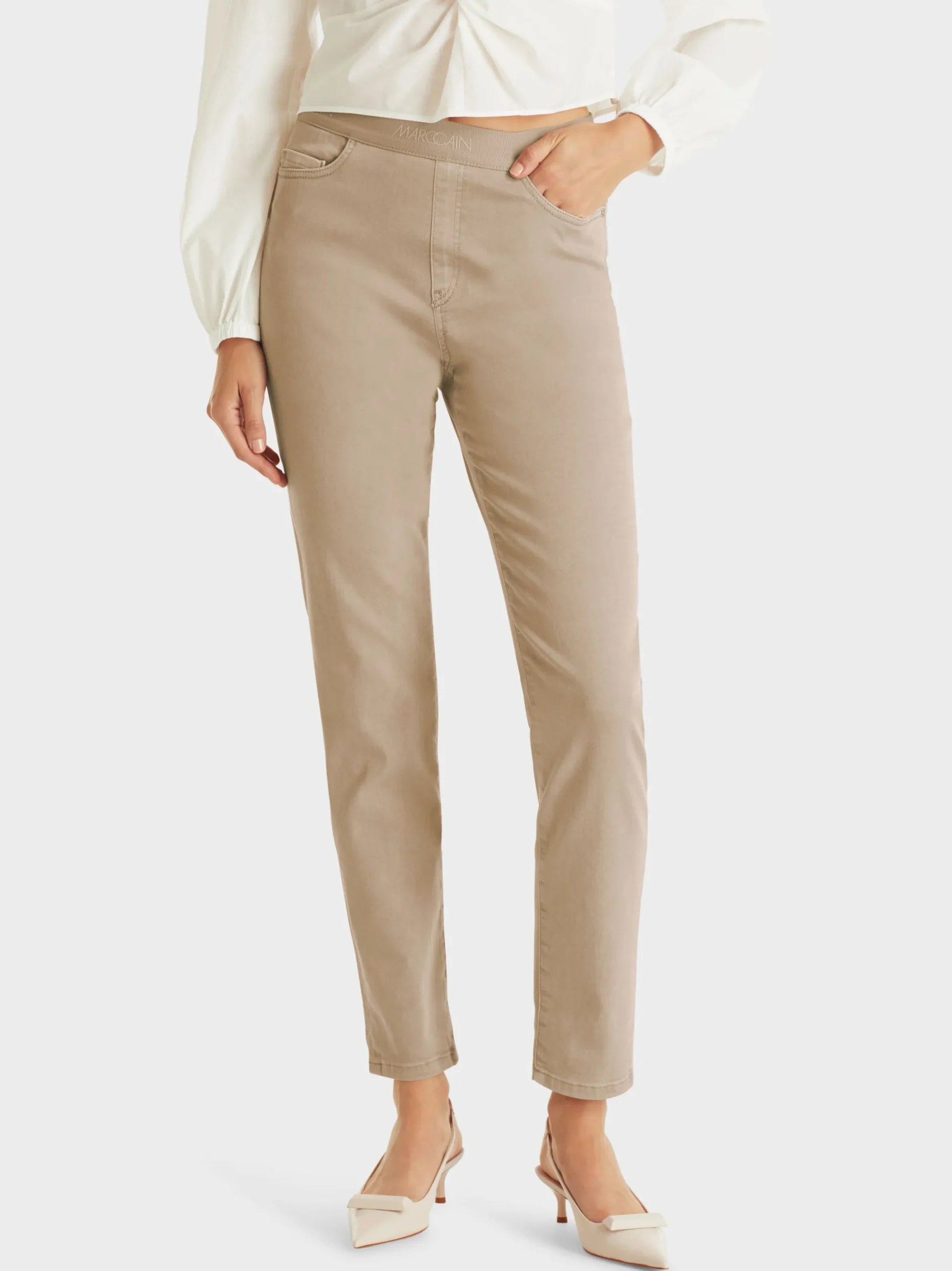 Marc Cain Jeans-"RETHINK TOGETHER" JEANS SIENA light stone