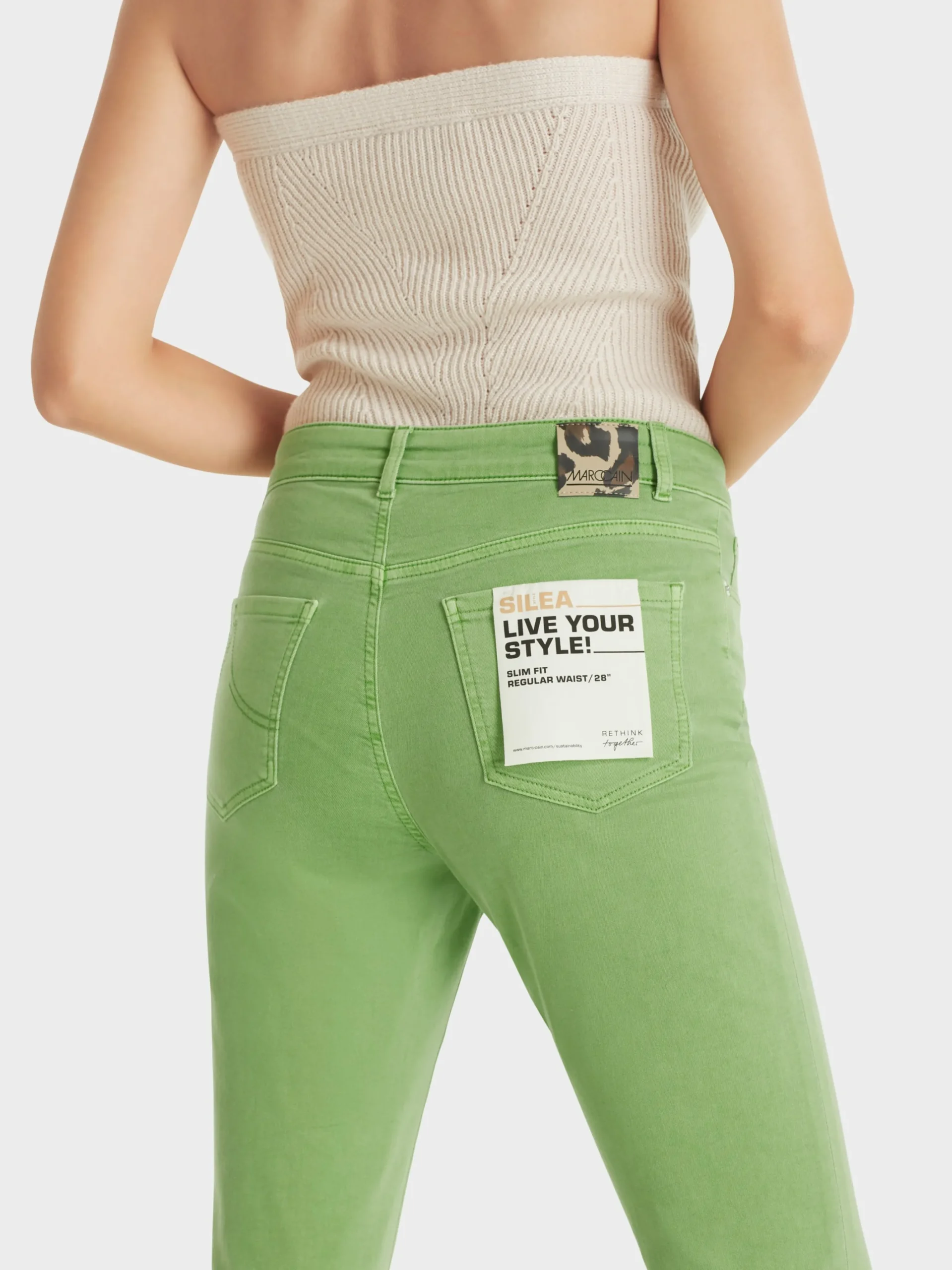 Marc Cain Jeans-"RETHINK TOGETHER" JEANS SILEA granny smith