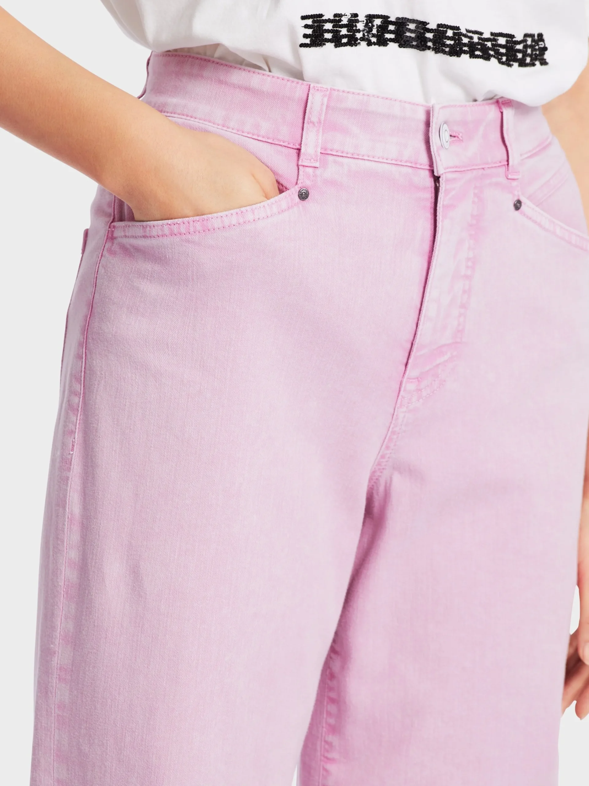 Marc Cain Jeans-"RETHINK TOGETHER" JEANS WIGAN bright pink lavender