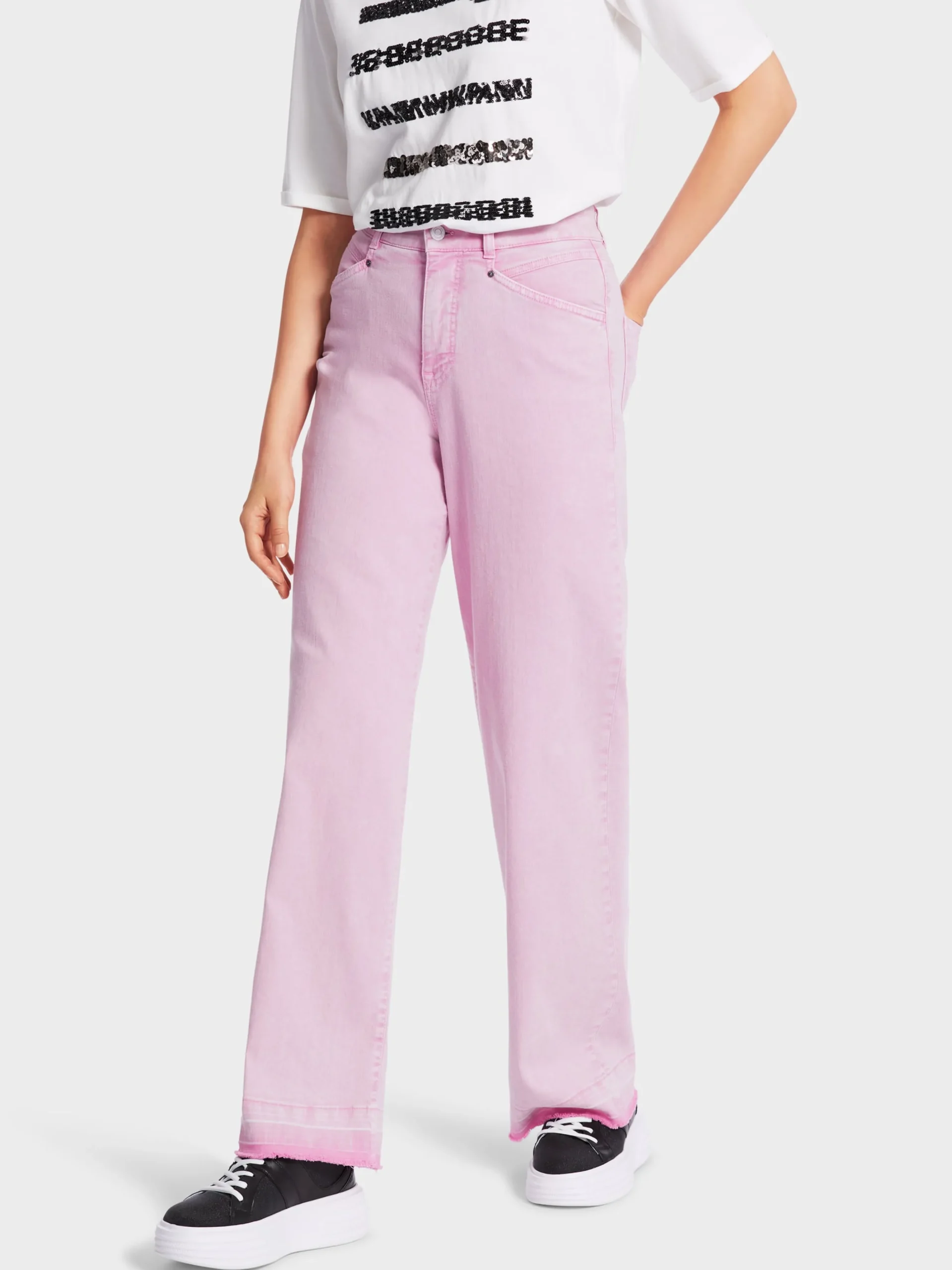 Marc Cain Jeans-"RETHINK TOGETHER" JEANS WIGAN bright pink lavender