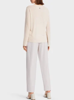 Marc Cain Pullover & Sweatshirts|Strick-RIPPSTRICK-PULLOVER "RETHINK TOGETHER" smoke