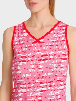 Marc Cain Kleider-ÄRMELLOSES KLEID MIT OVERPRINT lip gloss