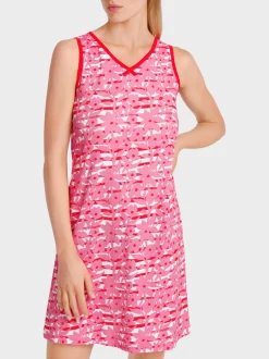 Marc Cain Kleider-ÄRMELLOSES KLEID MIT OVERPRINT lip gloss