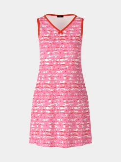 Marc Cain Kleider-ÄRMELLOSES KLEID MIT OVERPRINT lip gloss