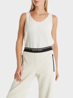 Marc Cain Shirts & Tops-ÄRMELLOSES TOP off-white