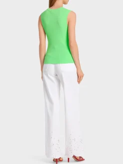 Marc Cain Shirts & Tops|Strick-ÄRMELLOSES TOP KNITTED IN GERMANY light apple green