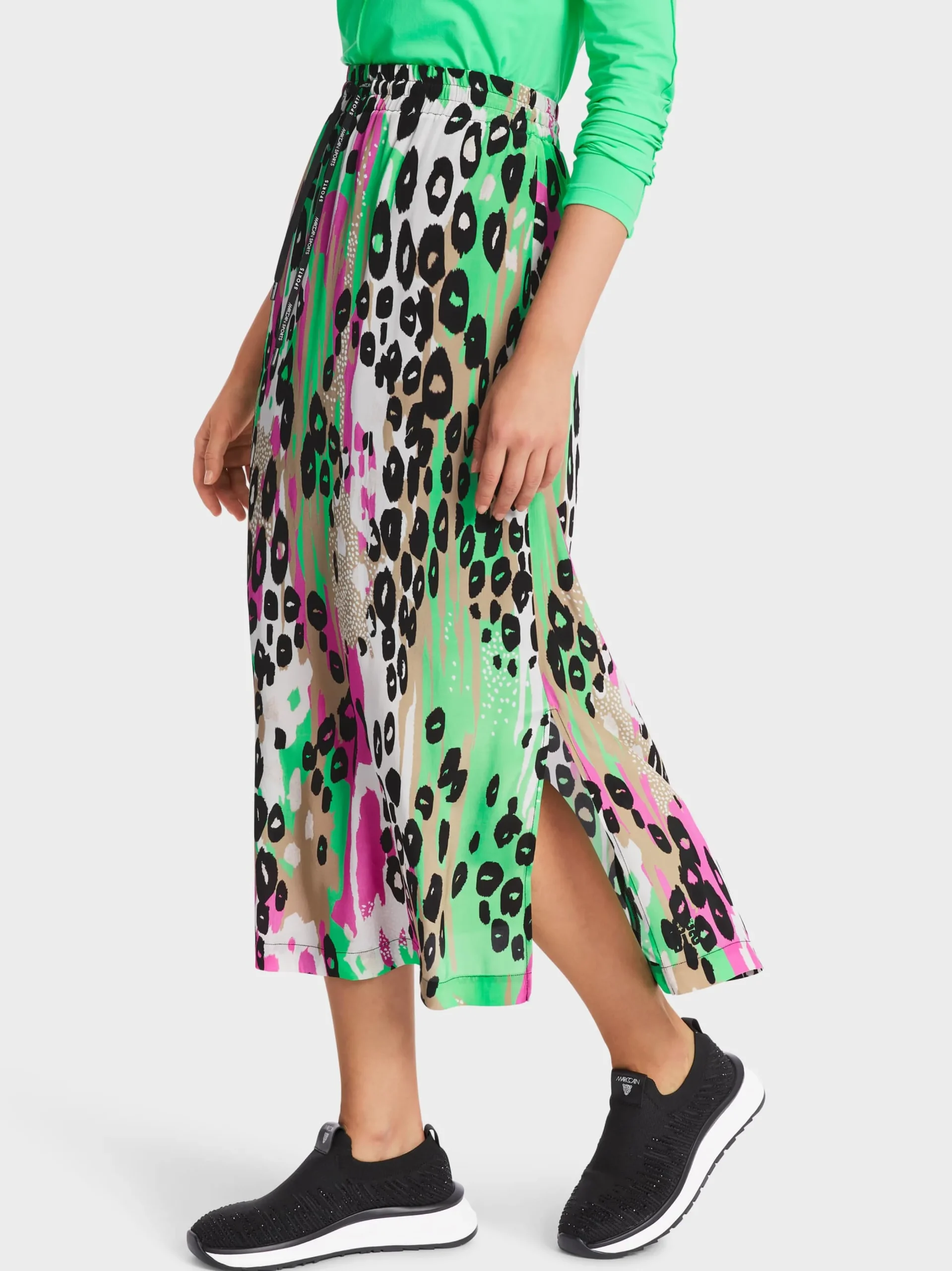 Marc Cain Röcke-ROCK AUS VISKOSE "RETHINK TOGETHER" new neon green