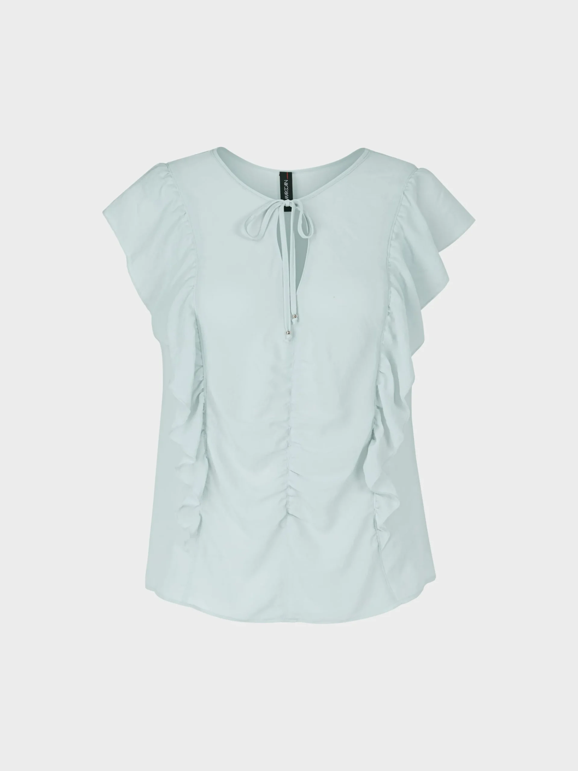 Marc Cain Shirts & Tops-RÜSCHENTOP AUS RECYCELTEM POLYESTER smoky ice new