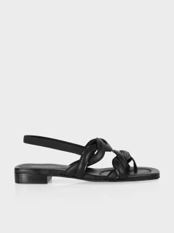 Marc Cain Schuhe-SANDALEN MIT GEFLOCHTENEM RIEMEN black