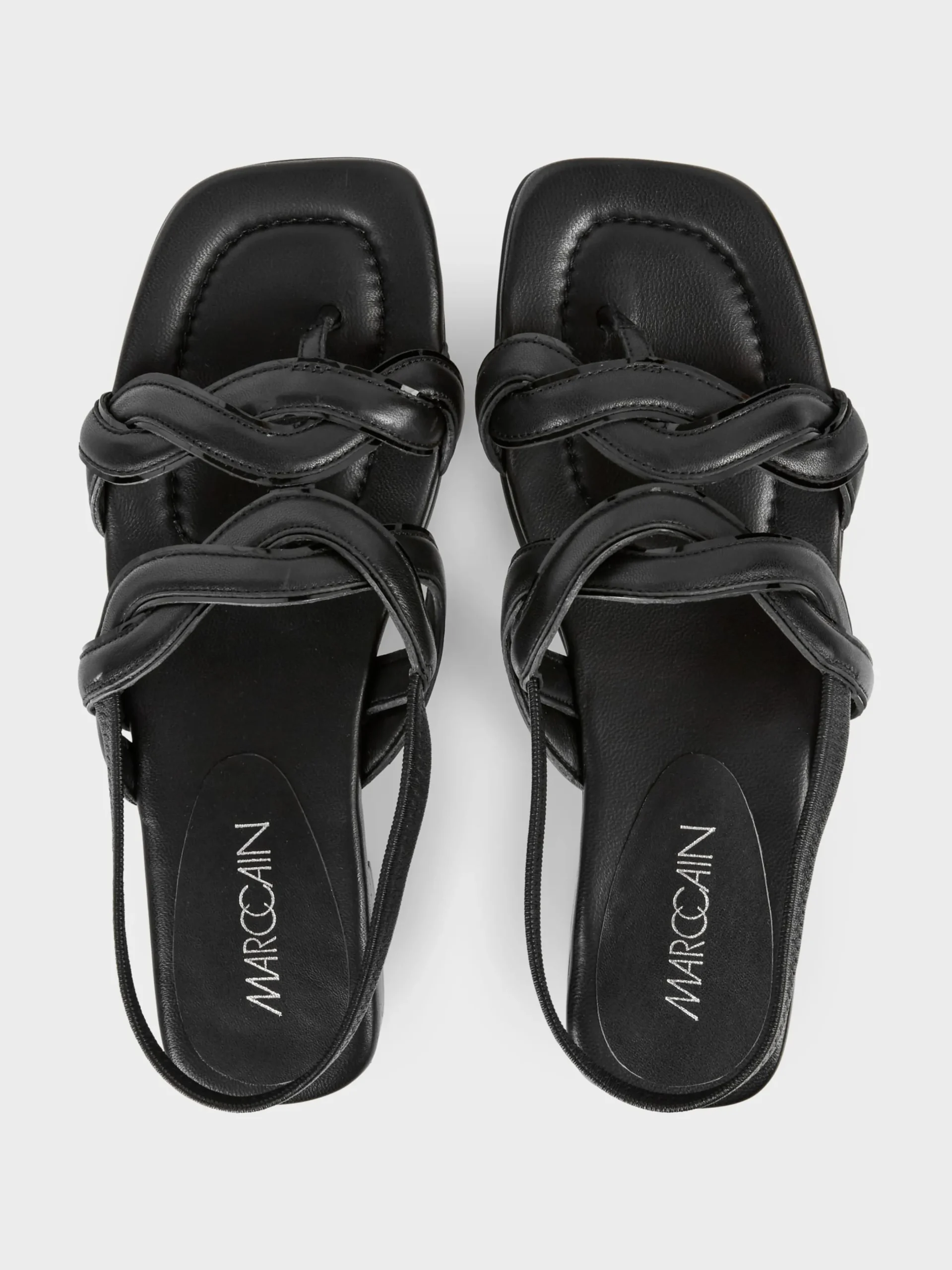 Marc Cain Schuhe-SANDALEN MIT GEFLOCHTENEM RIEMEN black
