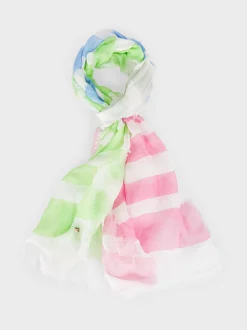 Marc Cain Accessoires-SCHAL MIT QUERSTREIF light apple green