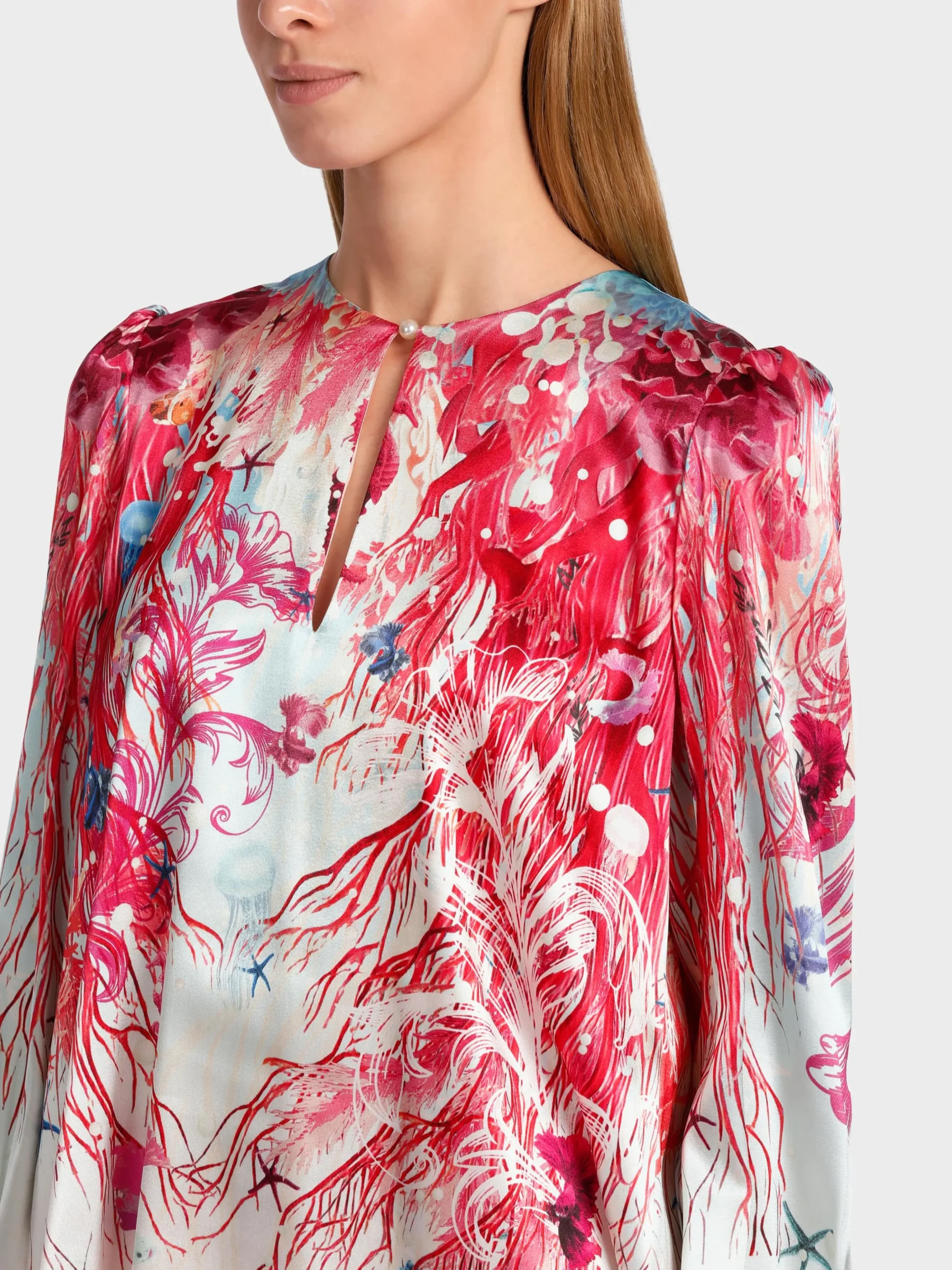 Marc Cain Blusen & Tuniken-SCHLUPFBLUSE IM UNTERWASSERDESSIN soft seashell