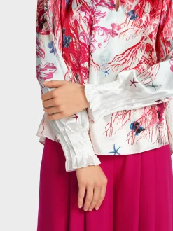 Marc Cain Blusen & Tuniken-SCHLUPFBLUSE IM UNTERWASSERDESSIN soft seashell