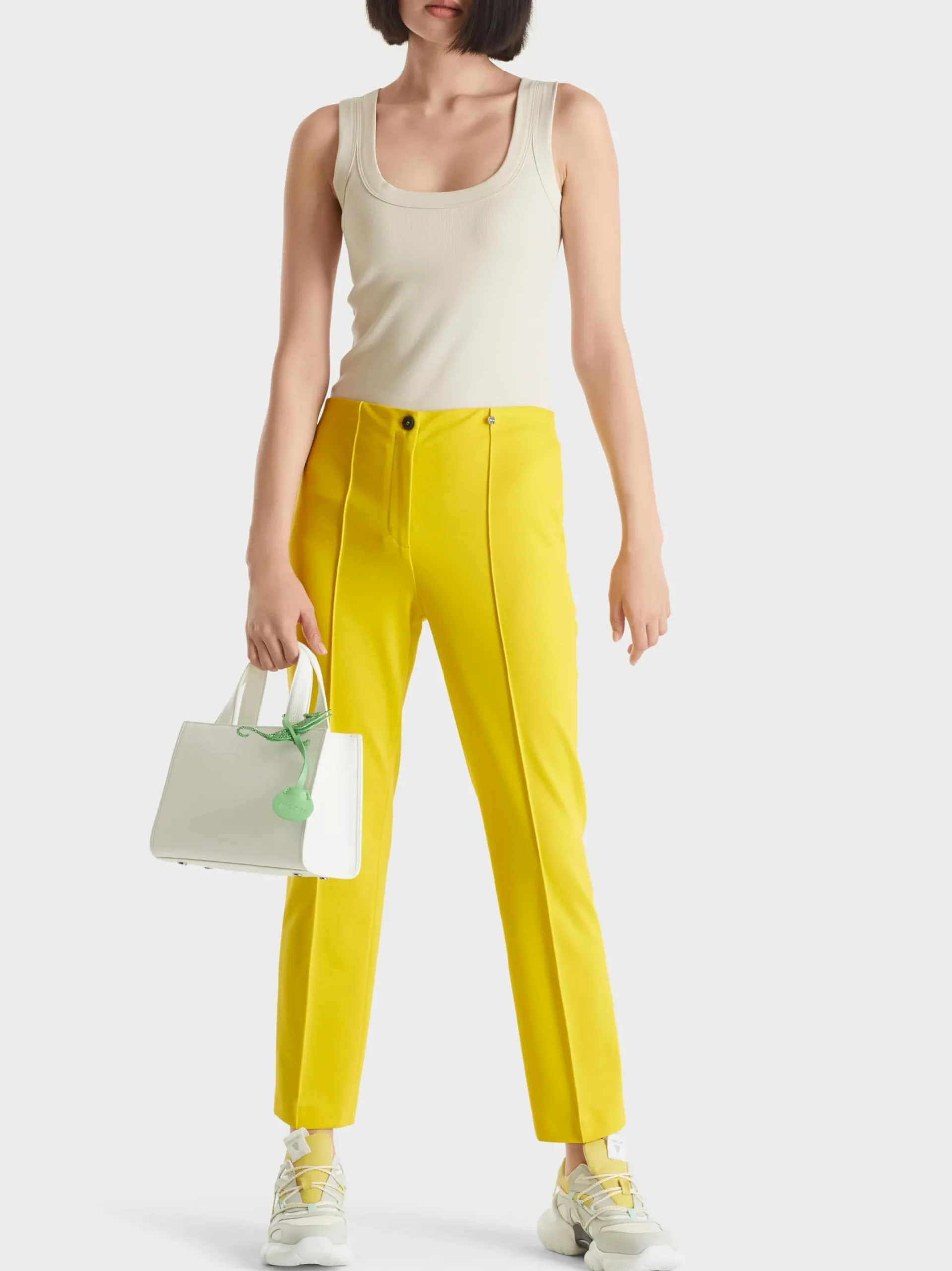 Marc Cain Hosen|Hosenanzüge-SCHMAL GESCHNITTENE HOSE SYDNEY bright sulphur