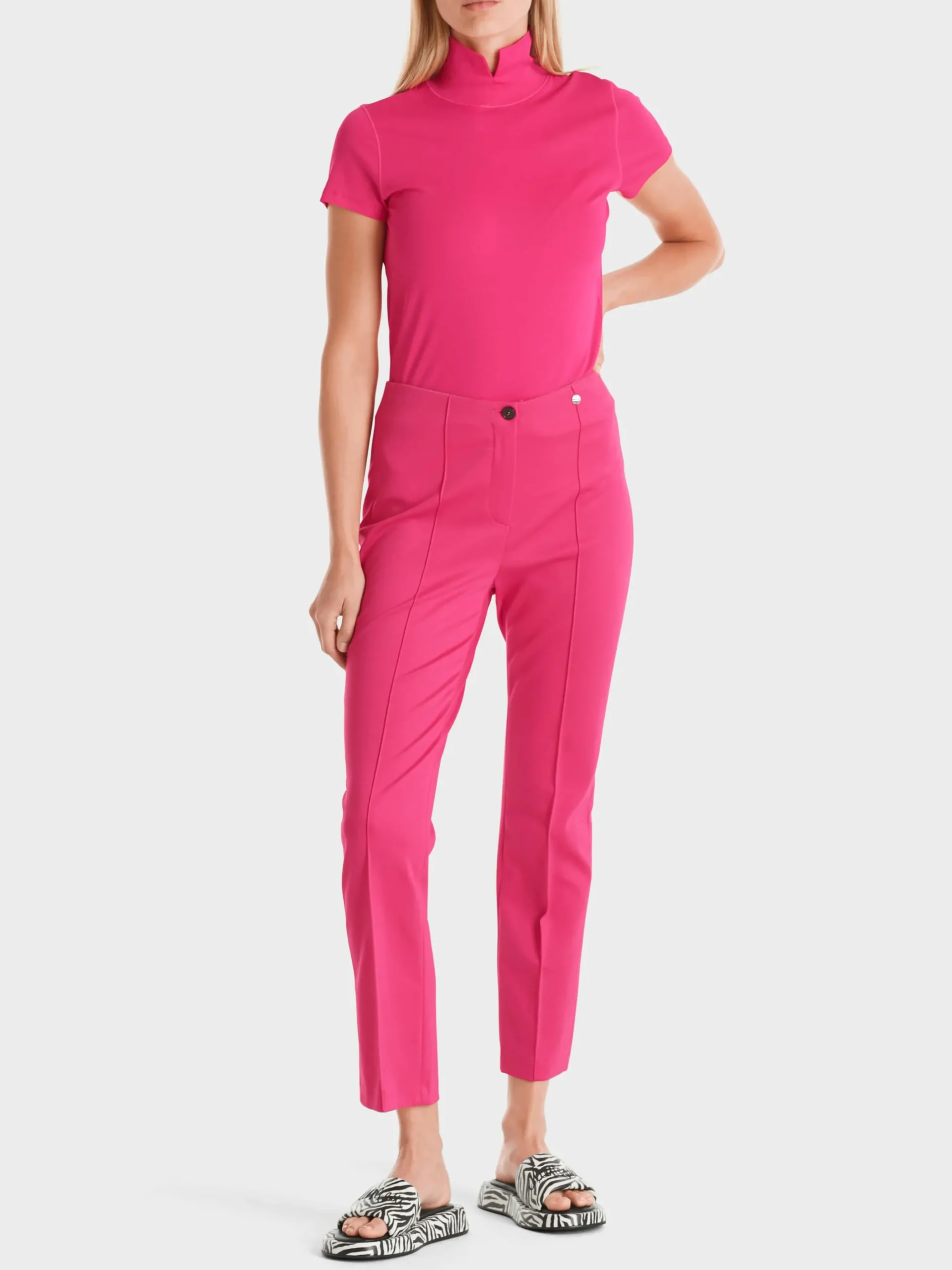 Marc Cain Hosen|Hosenanzüge-SCHMAL GESCHNITTENE HOSE SYDNEY super pink