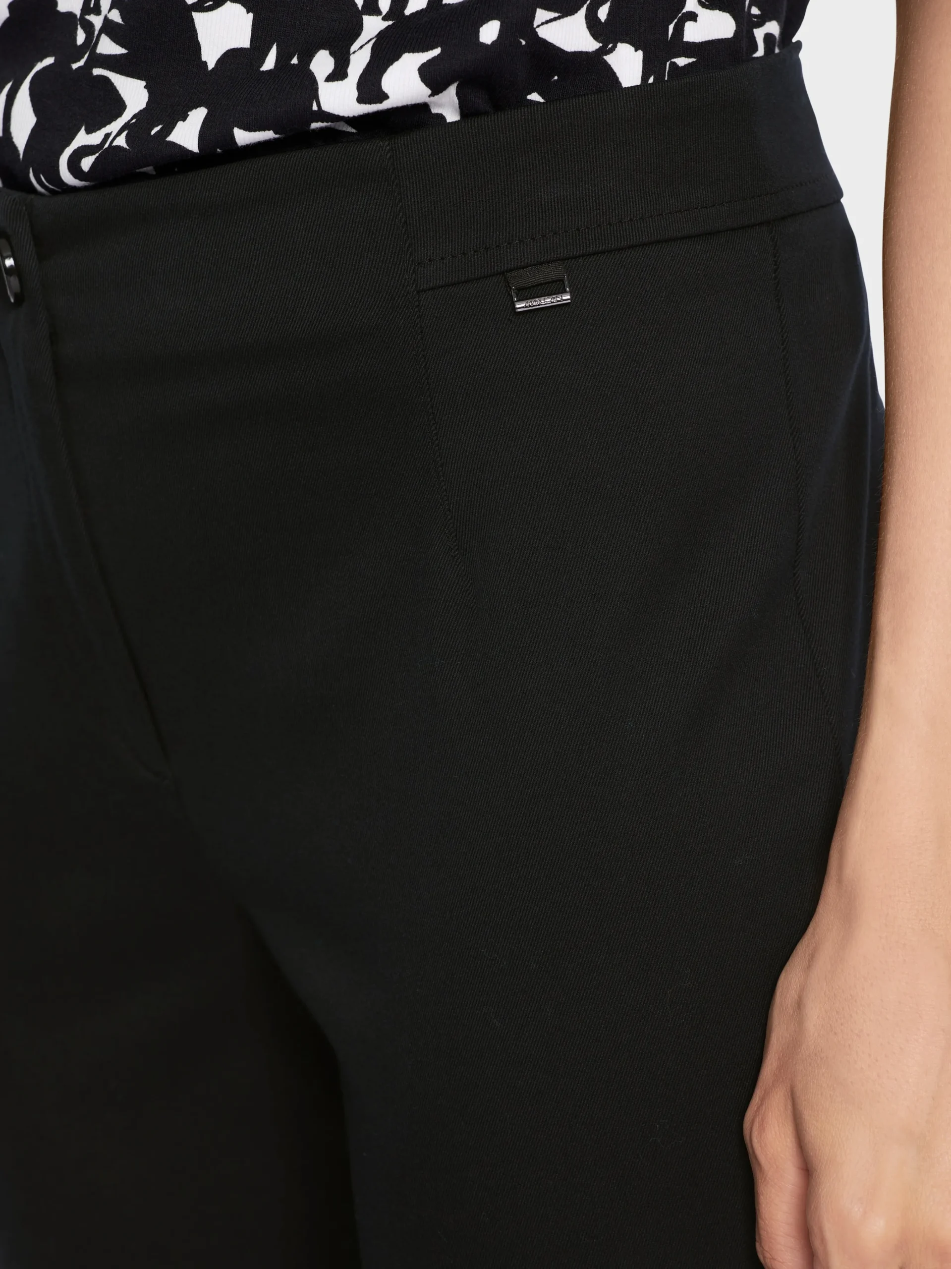 Marc Cain Hosen-SCHMALE HOSE SPLIT IN 7/8-LÄNGE black