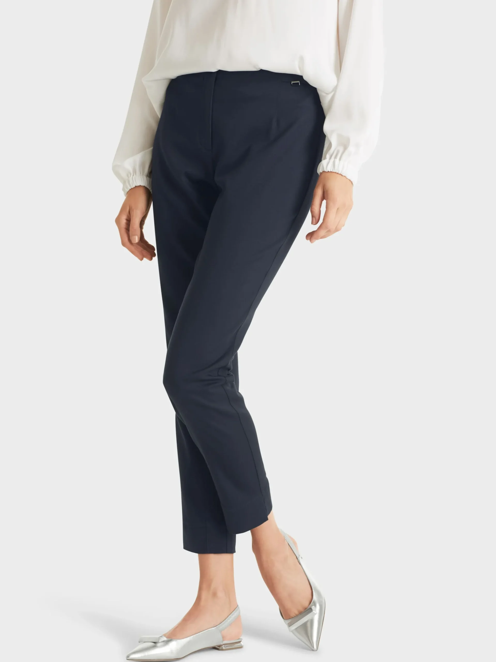 Marc Cain Hosen-SCHMALE HOSE SPLIT IN 7/8-LÄNGE midnight blue