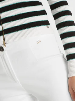 Marc Cain Hosen-SCHMALE HOSE SPLIT IN 7/8-LÄNGE off-white