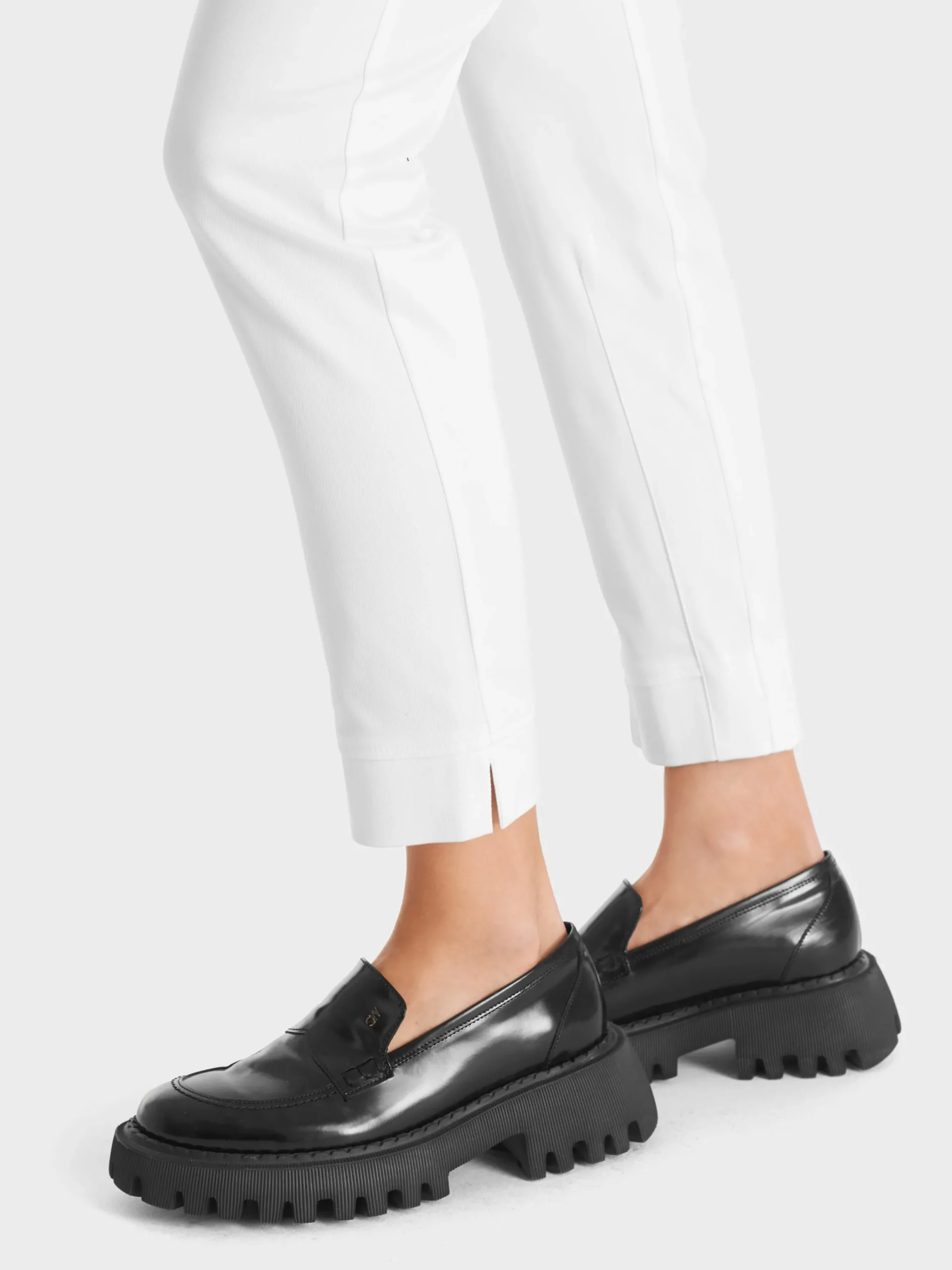 Marc Cain Hosen-SCHMALE HOSE SPLIT IN 7/8-LÄNGE off-white
