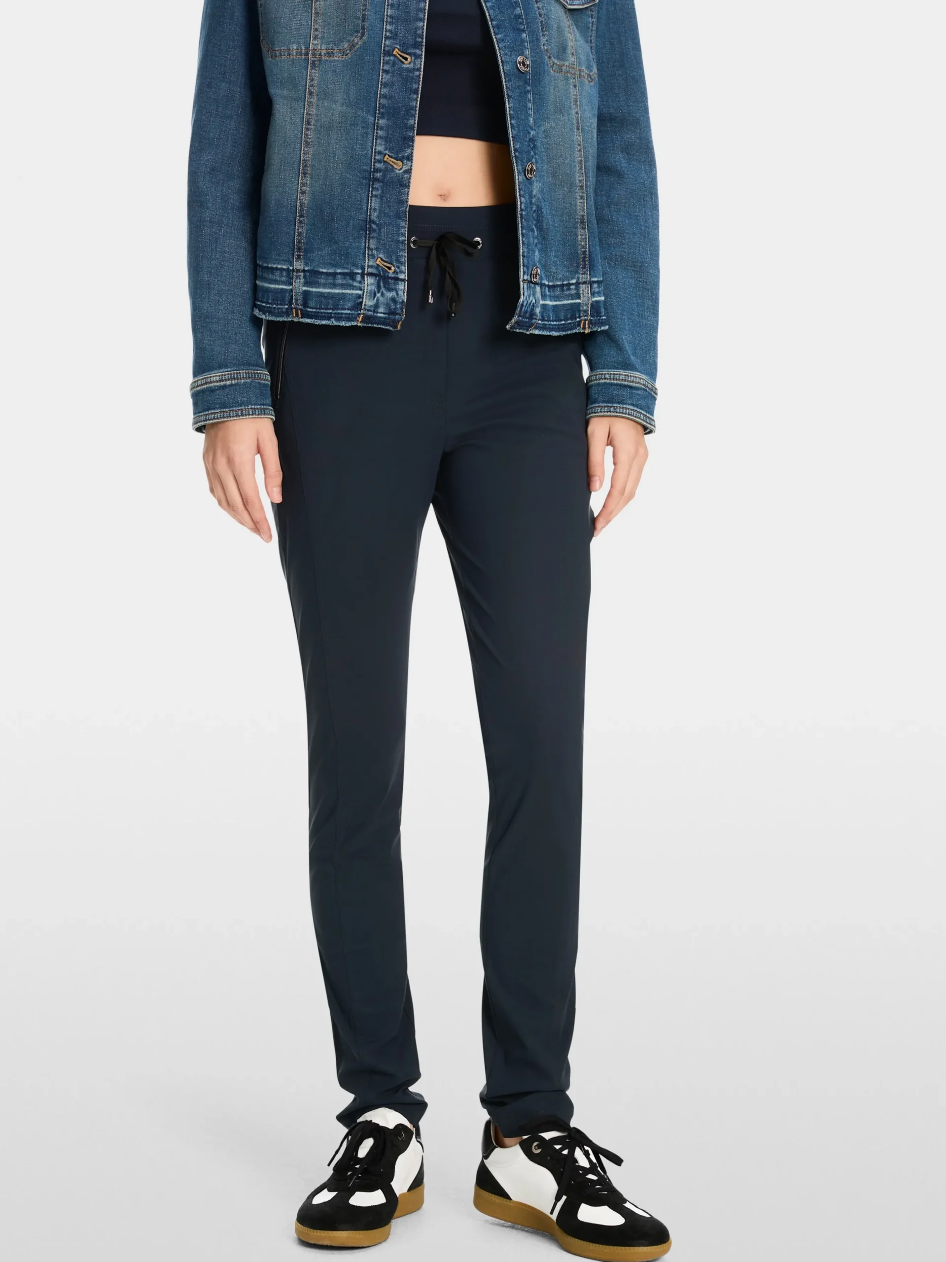 Marc Cain Hosen-SCHMALE STRETCHHOSE midnight blue
