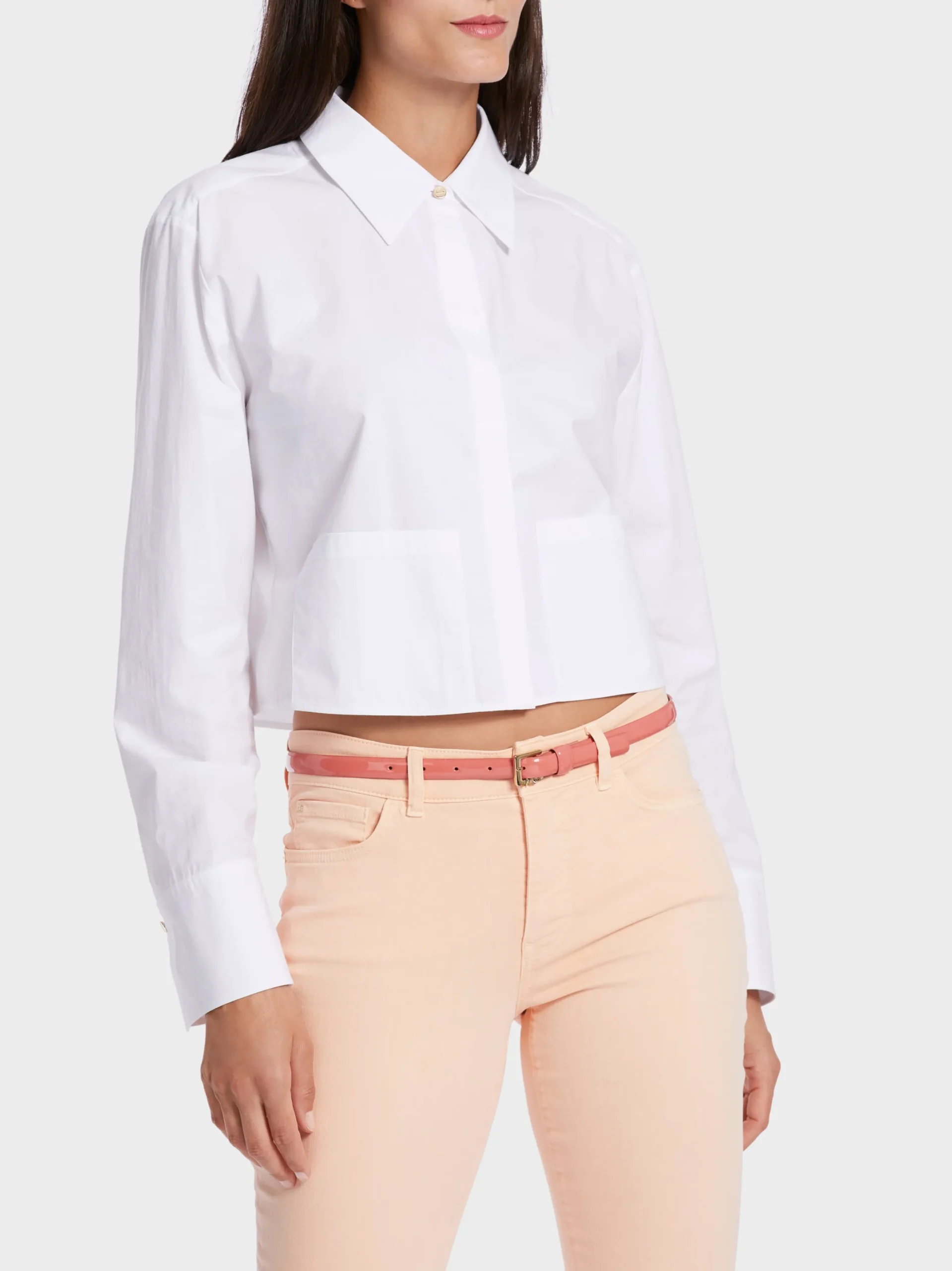 Marc Cain Accessoires-SCHMALER LACKGÜRTEL MIT ZARTER SCHLIEßE deep peach
