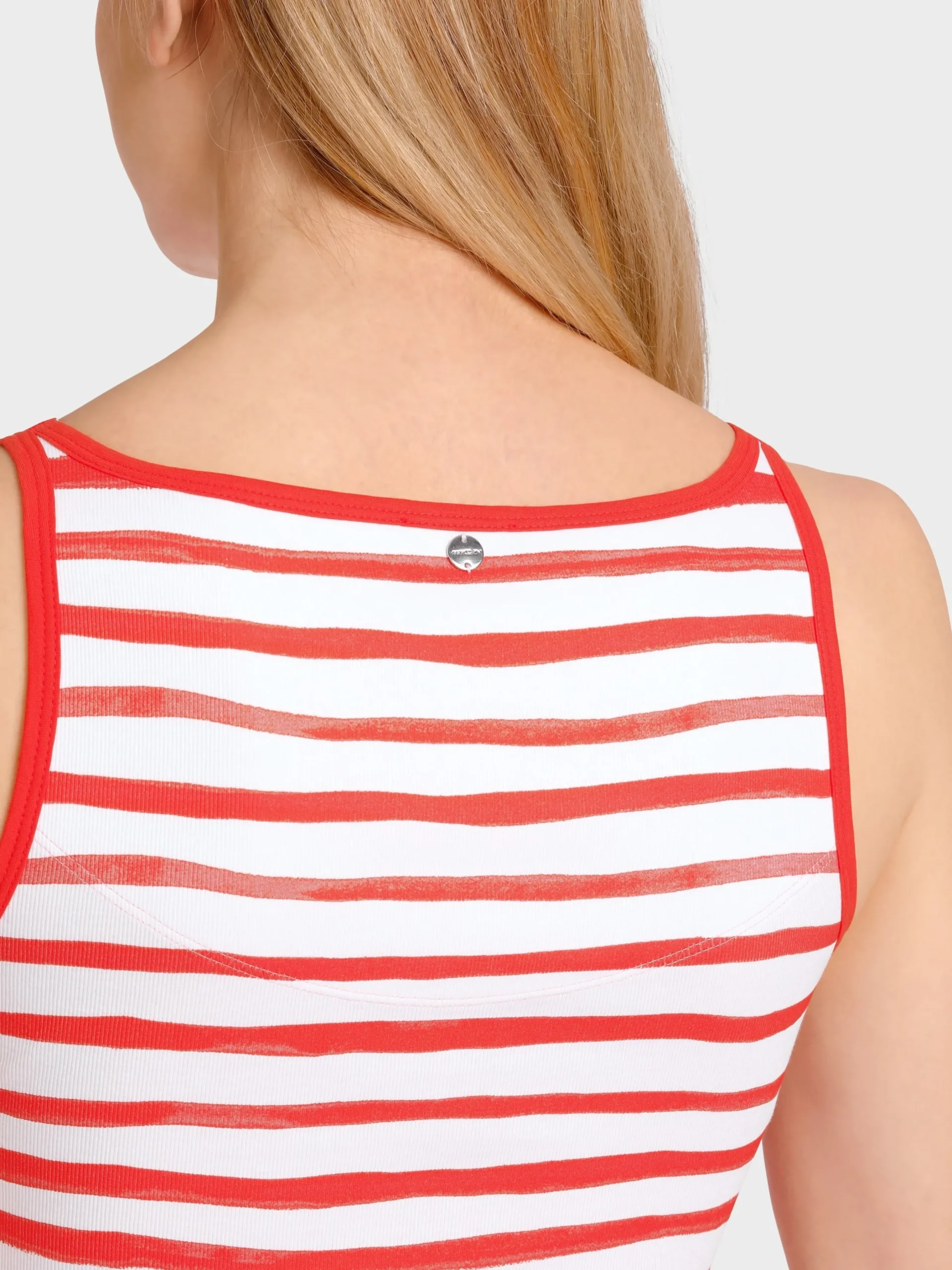 Marc Cain Shirts & Tops-SCHMALES TOP MIT TONIGEM OVERPRINT lip gloss