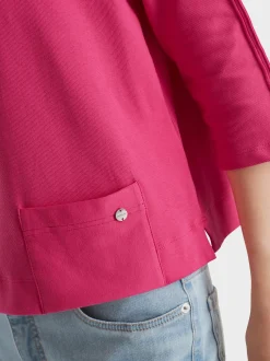 Marc Cain Shirts & Tops-SHIRT AUS BAUMWOLLSTRETCH super pink