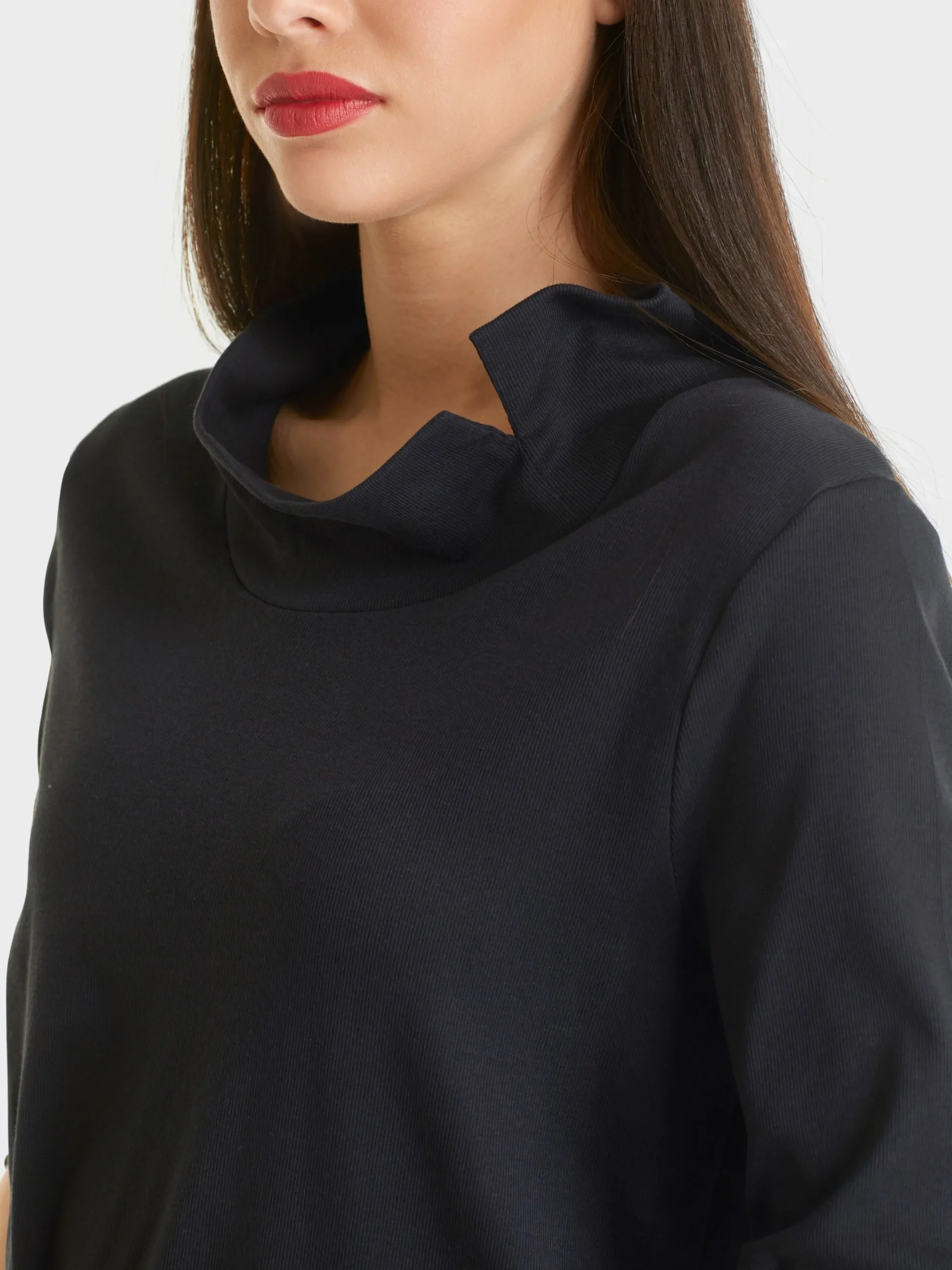 Marc Cain Shirts & Tops-SHIRT MIT BESONDERER KRAGENLÖSUNG midnight blue