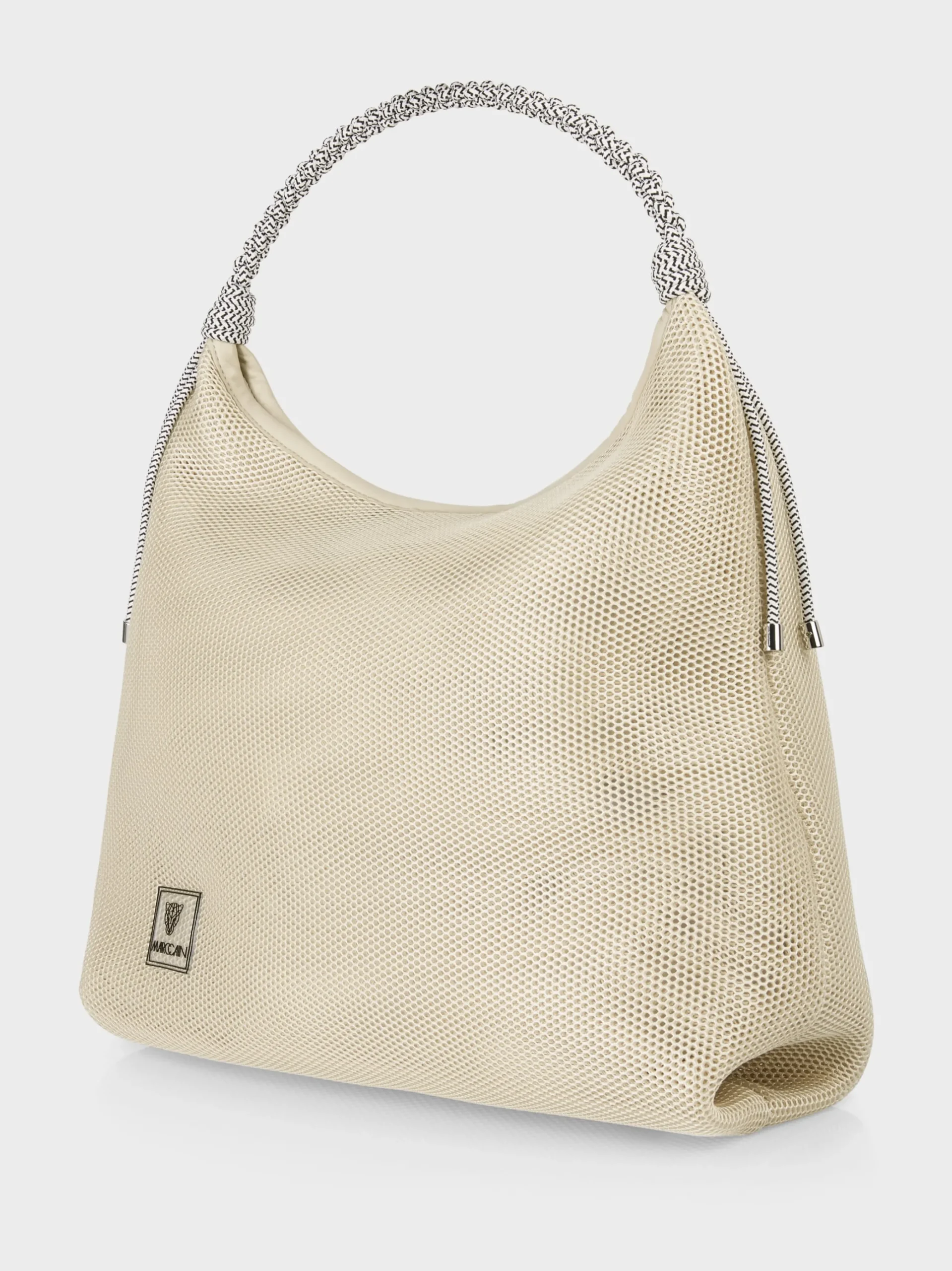 Marc Cain Taschen-SHOPPER BAG AUS MESH soft moon rock
