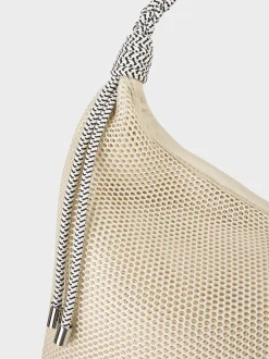 Marc Cain Taschen-SHOPPER BAG AUS MESH soft moon rock