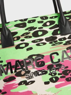 Marc Cain Taschen-SHOPPER BAG IM FARBIGEN LEO-PRINT bright camel
