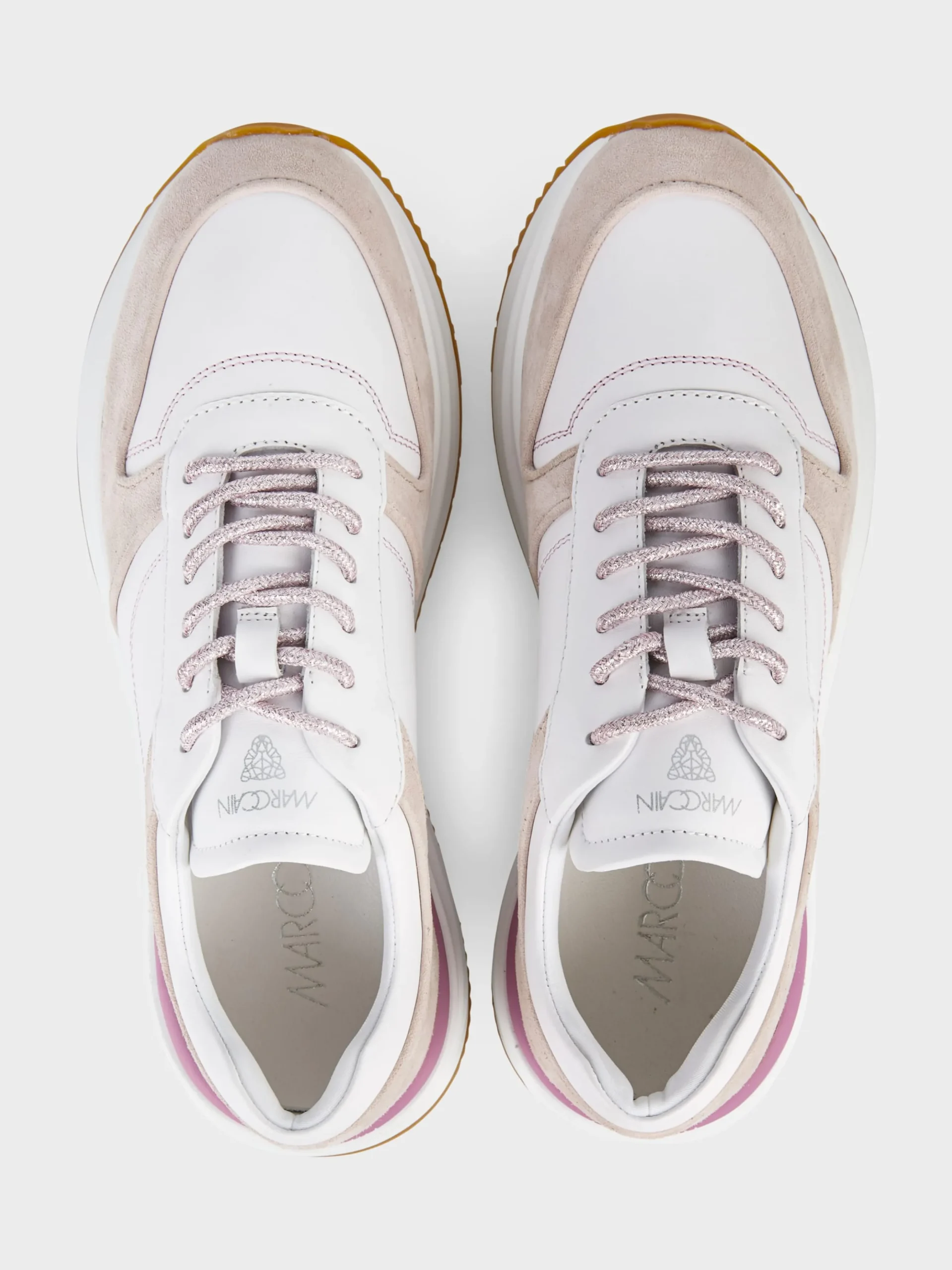Marc Cain Schuhe-SNEAKER IN TRENDIGER LAUFSCHUH-OPTIK white