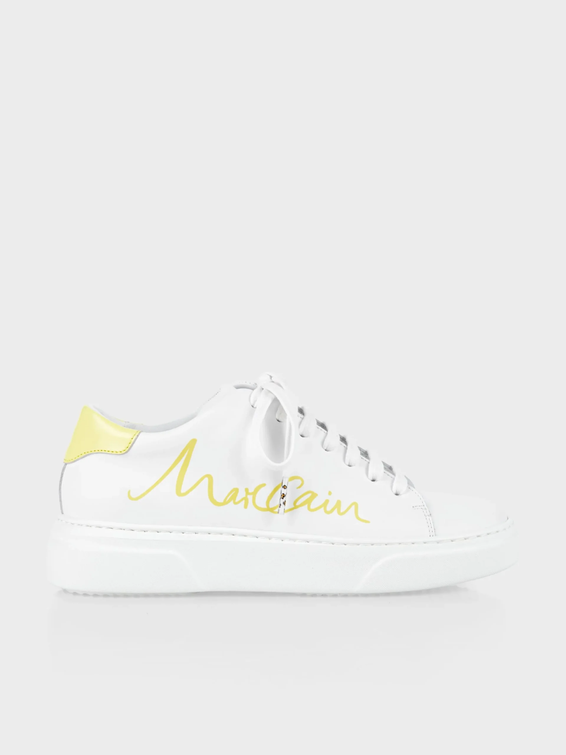 Marc Cain Schuhe-SNEAKERS MIT SCHRIFTZUG pale lemon