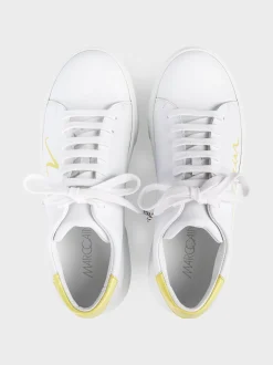 Marc Cain Schuhe-SNEAKERS MIT SCHRIFTZUG pale lemon