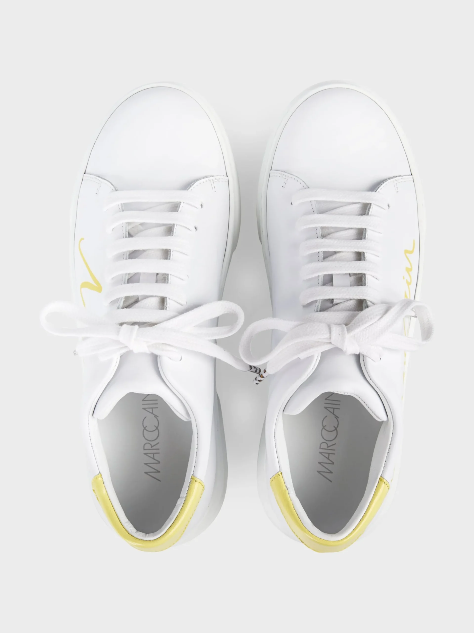 Marc Cain Schuhe-SNEAKERS MIT SCHRIFTZUG pale lemon