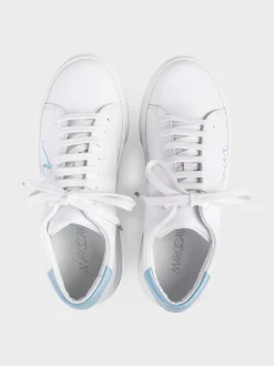 Marc Cain Schuhe-SNEAKERS MIT SCHRIFTZUG soft summer sky