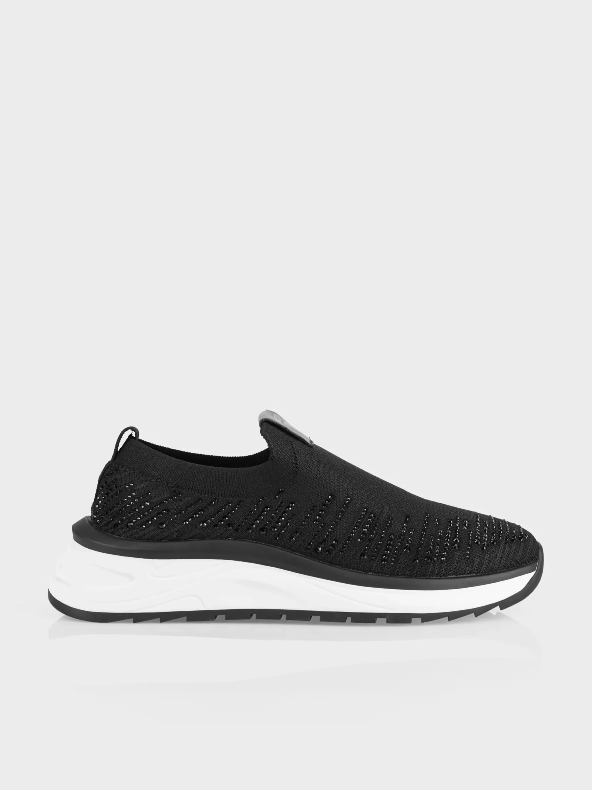 Marc Cain Schuhe-SOCK SNEAKER MIT GLITZERAPPLIKATION black