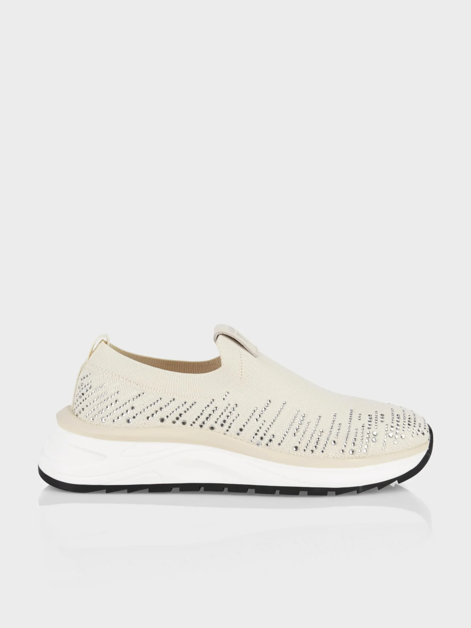 Marc Cain Schuhe-SOCK SNEAKER MIT GLITZERAPPLIKATION smoke