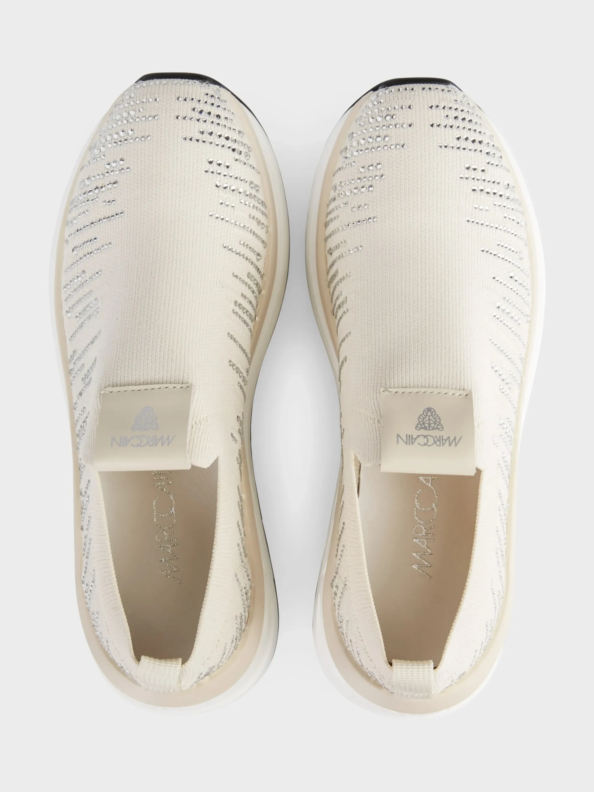Marc Cain Schuhe-SOCK SNEAKER MIT GLITZERAPPLIKATION smoke