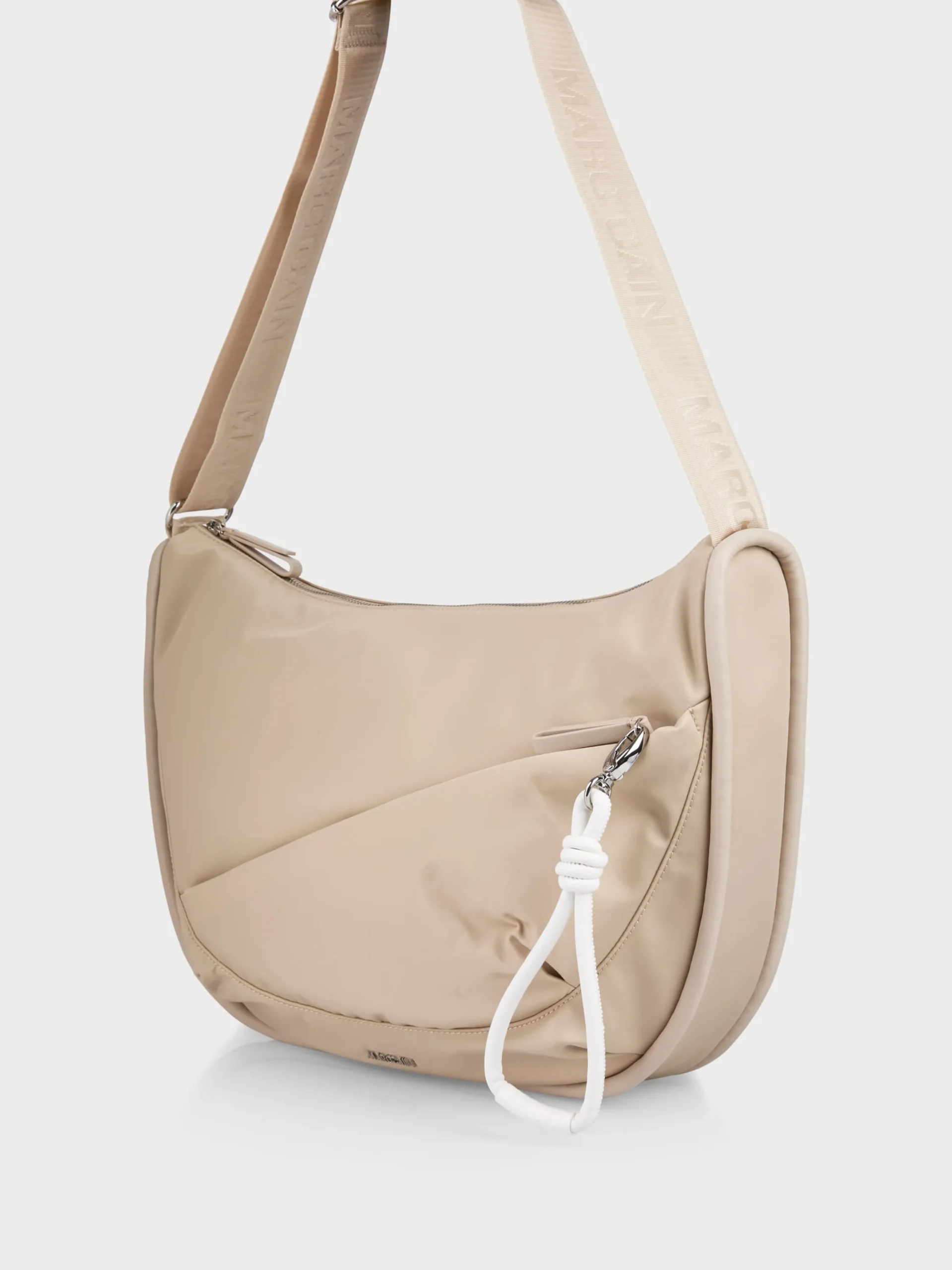 Marc Cain Taschen-SOFTE SCHULTERTASCHE "RETHINK TOGETHER" soft moon rock