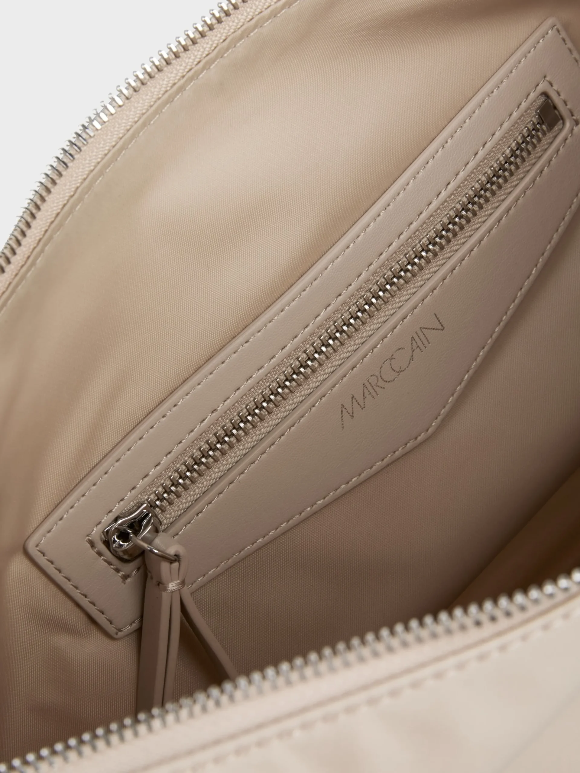 Marc Cain Taschen-SOFTE SCHULTERTASCHE "RETHINK TOGETHER" soft moon rock